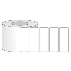 Tem nhãn - Decal trắng dạng cuộn 101.6mm x 38.1mm - Đường kính ngoài 152.4mm