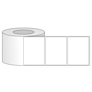 Tem nhãn - Decal trắng dạng cuộn 101.6mm x 76.2mm - Đường kính ngoài 152.4mm