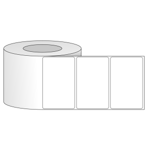 Tem nhãn - Decal trắng dạng cuộn 101.6mm x 63.5mm - Đường kính ngoài 152.4mm