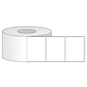Tem nhãn - Decal trắng dạng cuộn 101.6mm x 76.2mm - Đường kính ngoài 203.2mm