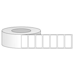 Tem nhãn - Decal trắng dạng cuộn 50.8mm x 25.4mm - Đường kính ngoài 152,4mm