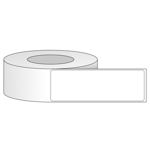 Tem nhãn - Decal trắng dạng cuộn 50.8mm x 152.4mm - Đường kính ngoài 152.4mm