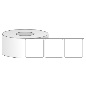 Tem nhãn - Decal trắng dạng cuộn 50.8mm x 50.8mm - Đường kính ngoài 127mm