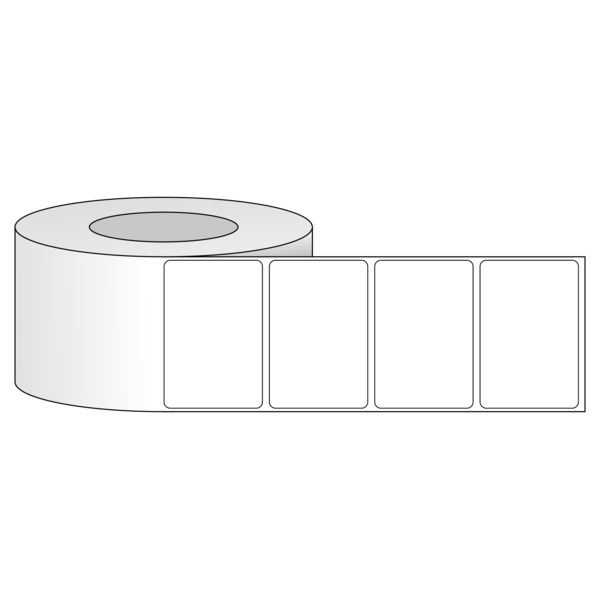 Tem nhãn - Decal trắng dạng cuộn 76,2mm x 50,8mm