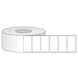 Tem nhãn - Decal trắng dạng cuộn 76.2mm x 38.1mm - Đường kính ngoài 203.2mm