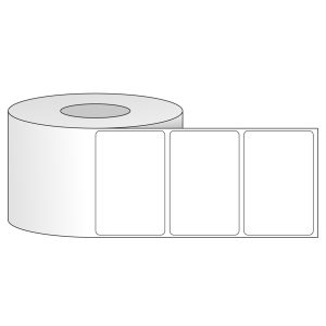 Tem nhãn - Decal trắng dạng cuộn 76.2mm x 50.8mm - Đường kính ngoài 127mm