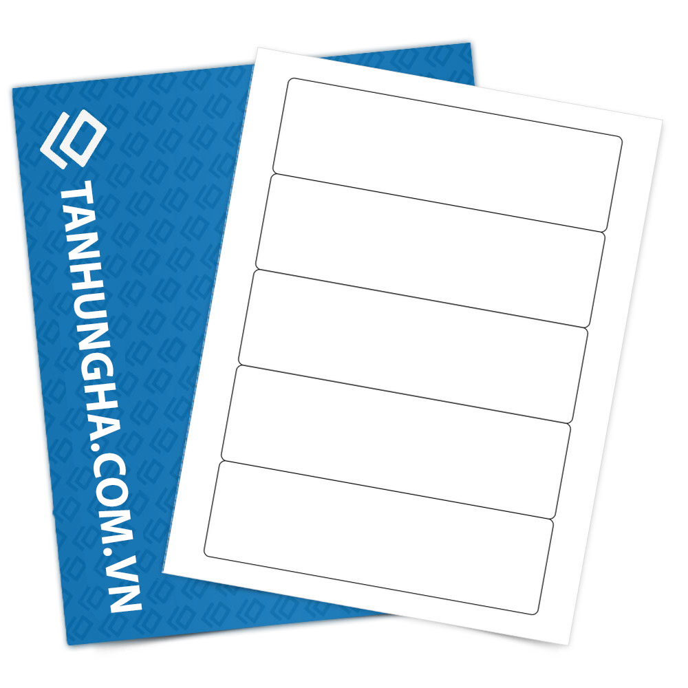 Tem nhãn - Decal dán trắng 178mm x 51mm