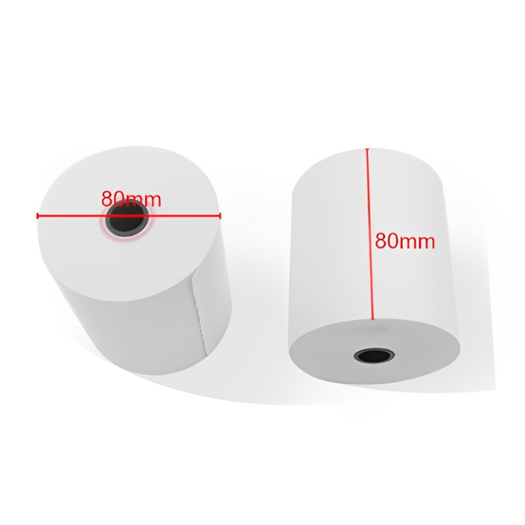 Giấy in bill nhiệt K80x80 (rộng 80mm, Ø 80mm)