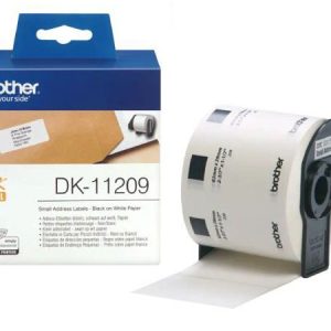 In tem nhãn decal mã vạch Brother DK-11209 kích thước 29mm x 62mm dạng cuộn