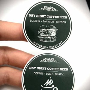 Tem nhãn decal nhựa trong suốt dán sản phẩm nước uống
