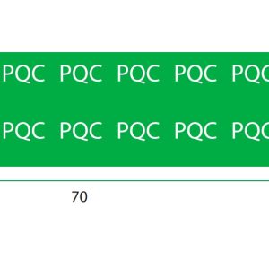 Decal PVC Renmove in tem nhãn màu xanh lá cây 10x10mm