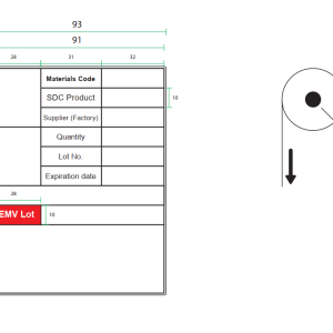 Giấy PVC in tem nhãn sản phẩm 93x117mm