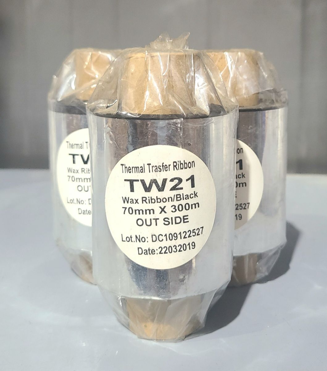 Mực in mã vạch TW21 Wax 70mm x 300m
