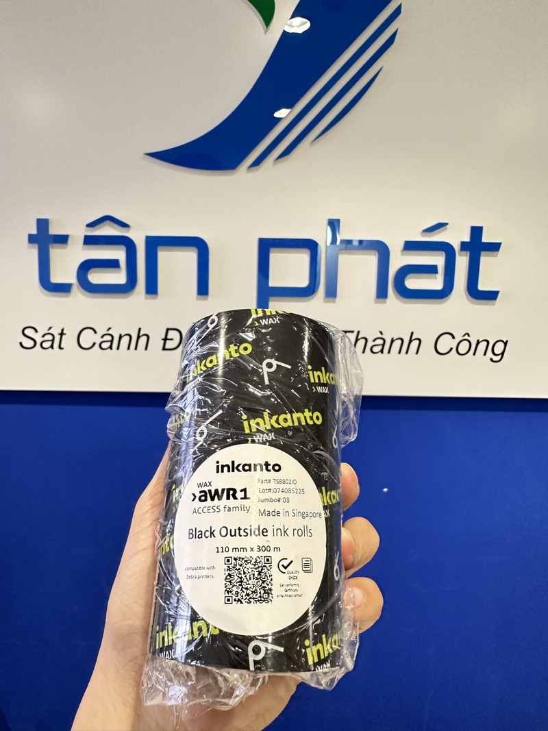 Mực in mã vạch Wax AWR1 Armor-Inkanto (110x300m)