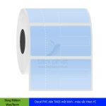 Giấy in tem kính PVC 50x41x50m (21 x2 tem+ Đuôi 30x7)