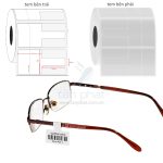 Giấy in tem kính PVC 50x41x50m (21 x2 tem+ Đuôi 30x7)