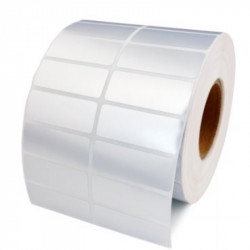 Giấy in mã vạch Xi bạc 2 tem 46x34x50M