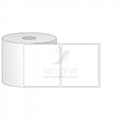 Giấy in mã vạch 1 tem 65x50x50M, bo góc