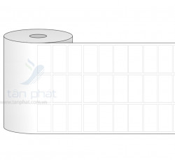 Giấy in mã vạch 3 tem 35x10x50M, vuông