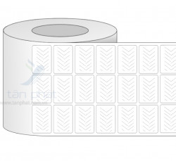 Giấy in mã vạch 3 tem 35x23x100M( bo góc)