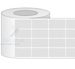 Giấy in mã vạch 4 tem 22x40x50m