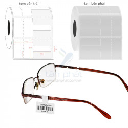 Giấy in tem kính PVC 14x37x50M ( 14 x 2 tem + đuôi 46x7)