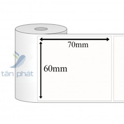 Giấy in mã vạch 1 tem 60x70x50M