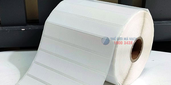 Decal giấy 25x15mm loại 4 tem 1 hàng rất được ưa chuộng