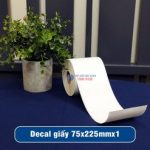 Decal giấy in mã vạch 75x225mm loại 1 tem 1 hàng giá tốt