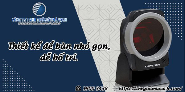 Máy quét mã vạch 1D Opticon OPM-2000 đa tia để bàn tối ưu không gian Máy quét mã vạch 1D Opticon OPM-2000 đa tia để bàn tối ưu không gian
