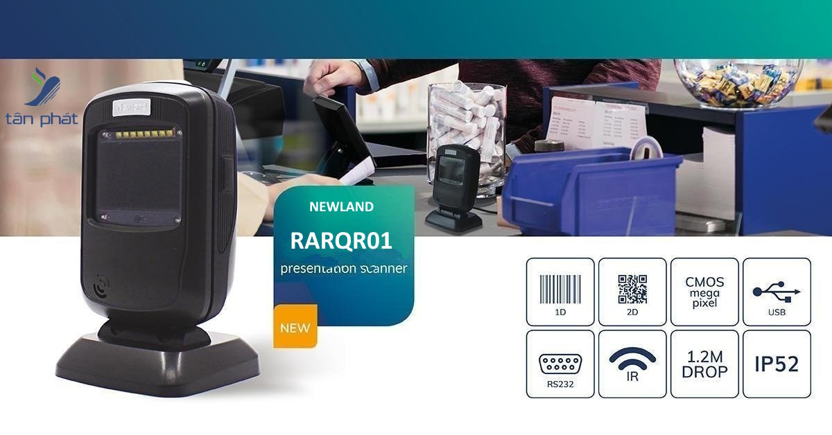 Máy quét mã vạch NEWLAND RARQR01