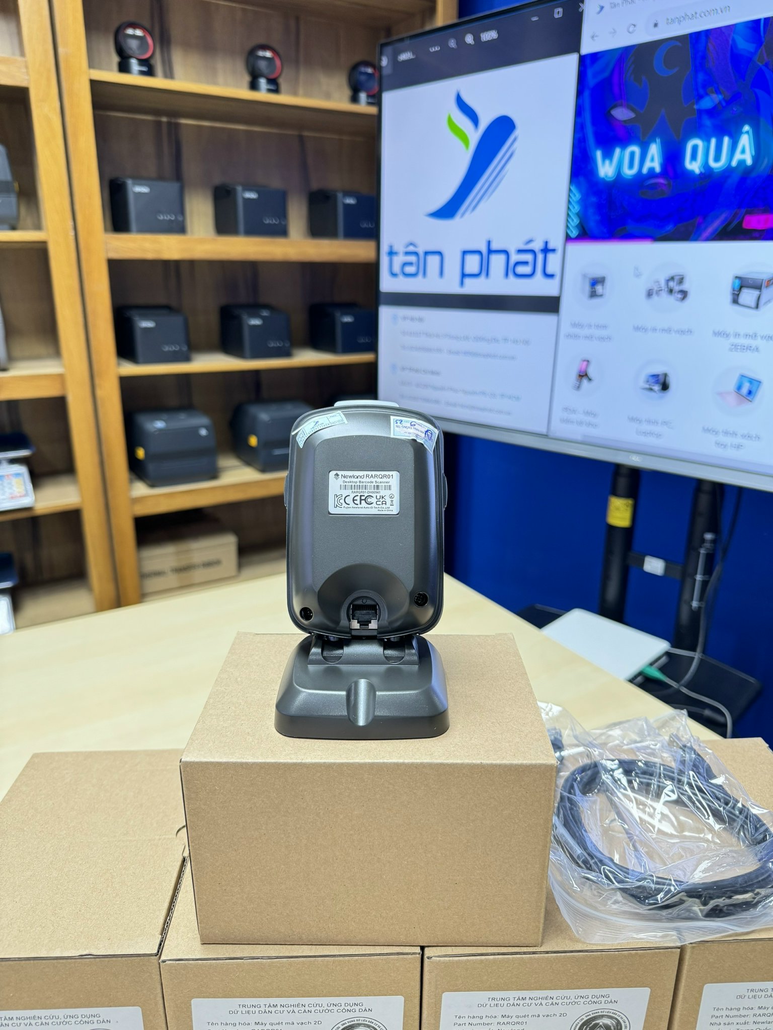 hình ảnh thực tế Máy quét mã vạch NEWLAND RARQR01