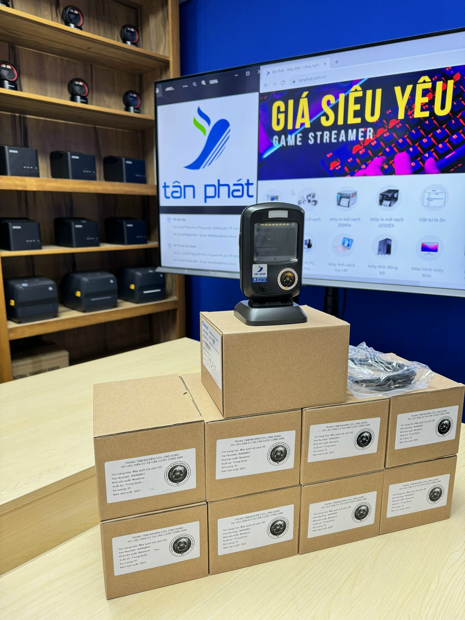 hình ảnh thực tế Máy quét mã vạch NEWLAND RARQR01
